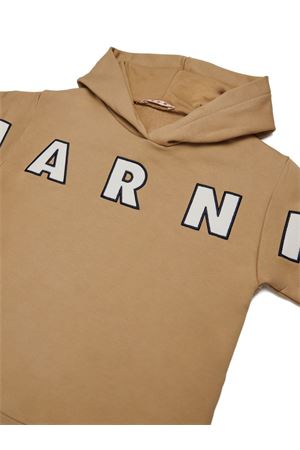 felpa in cotone marrone MARNI KIDS | M01266M00V00M715